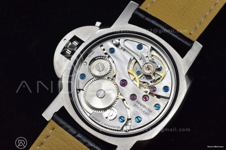 Strap with Superlumed Edition XF H Leather Trendy A6497 1:1 Dial Y-Incabloc PAM217 993 Black Best on 1119